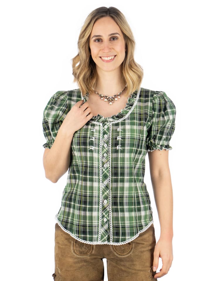 OS-Trachten Trachtenbluse Klosy in trachtengrün günstig kaufen