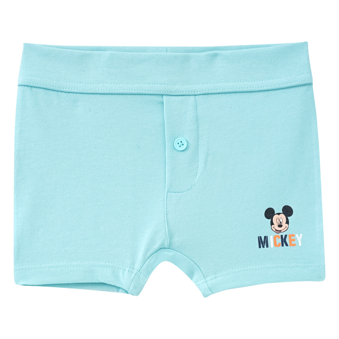 3 Micky Maus Boxer mit Zierknopf