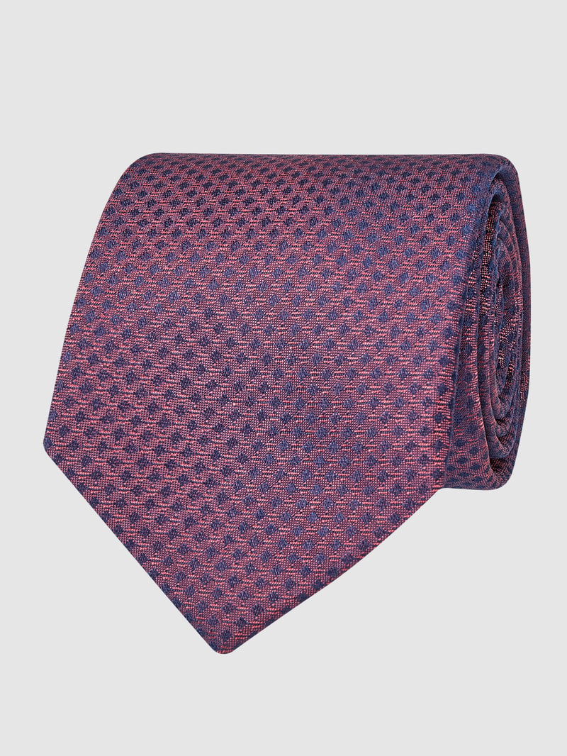 Krawatte aus Seide (6,5 cm) in fuchsia
