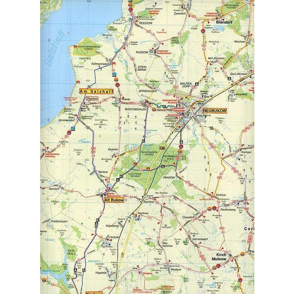 Hansestadt Wismar, Insel Poel, Boltenhagen und Umgebung Radwander- und Wanderkarte 1 : 50 000 - Wanderkarte
