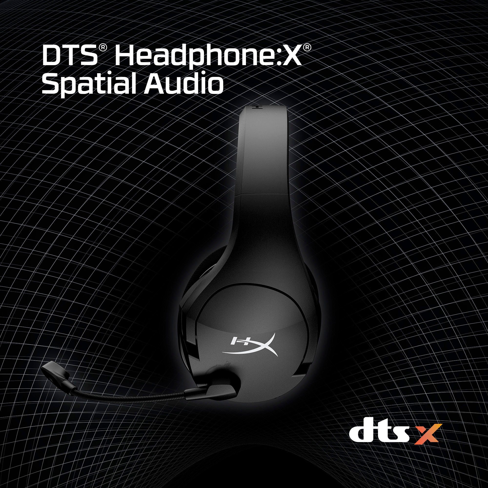 HyperX Cloud Stinger Core 7.1 Wireless Gaming-Headset (Rauschunterdrückung, Stummschaltung, Wireless)