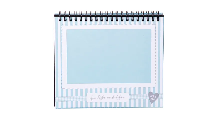 goldbuch Tischaufsteller Sweetheart blau für 12 Fotos 10x15 cm