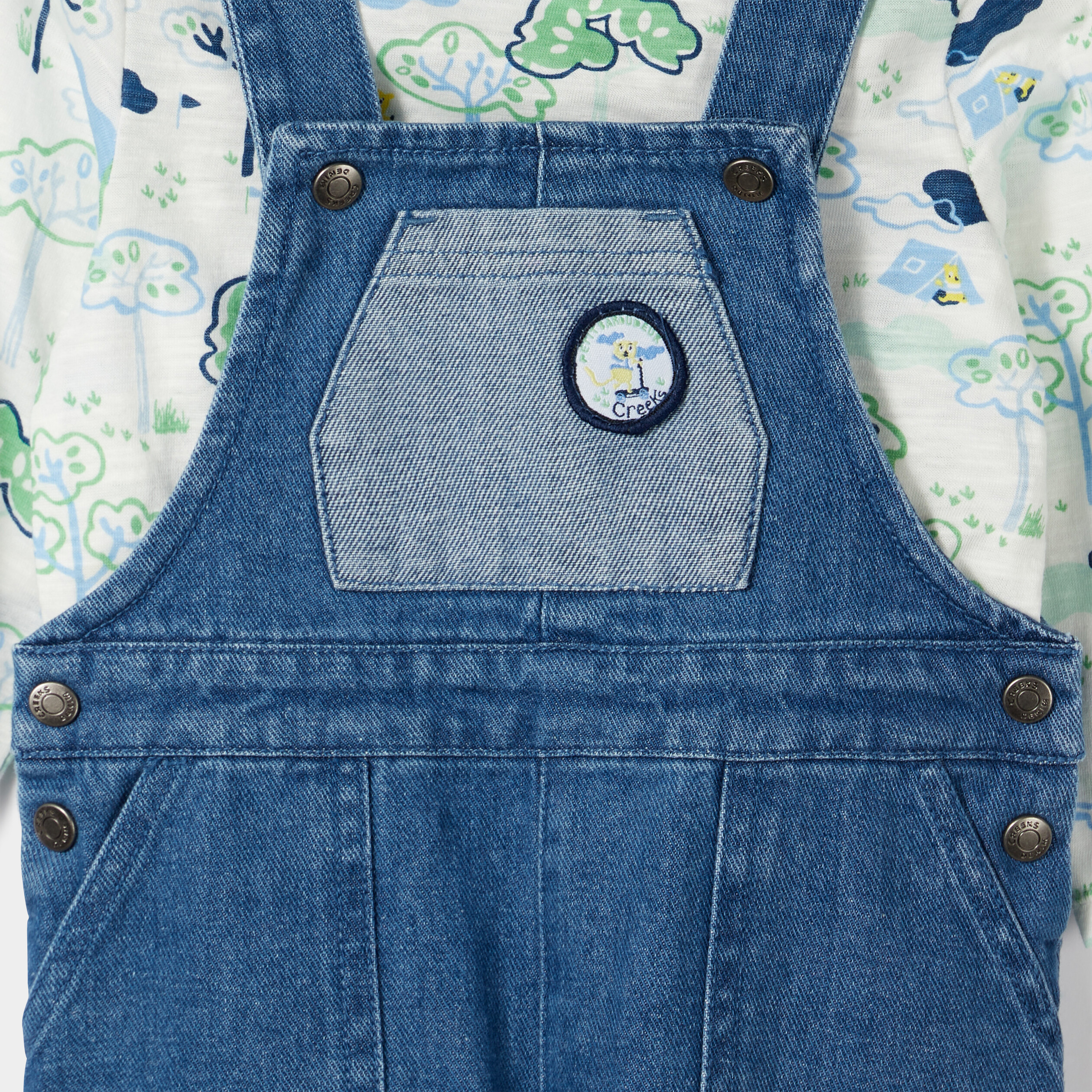 Ensemble 3 pièces denim stone bébé garçon | La Halle