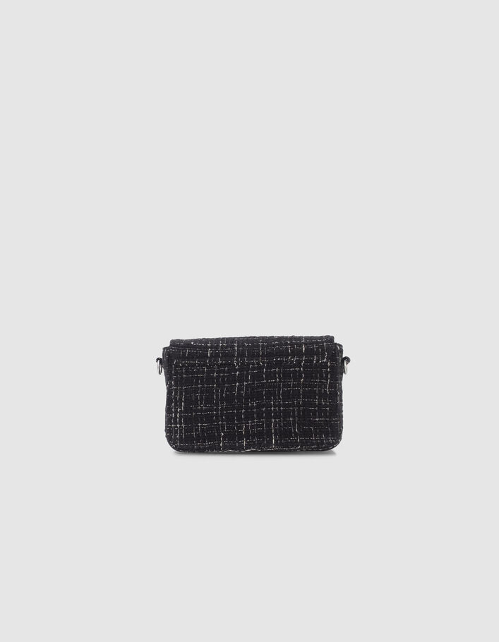 Le sac 111 noir façon tweed Femme