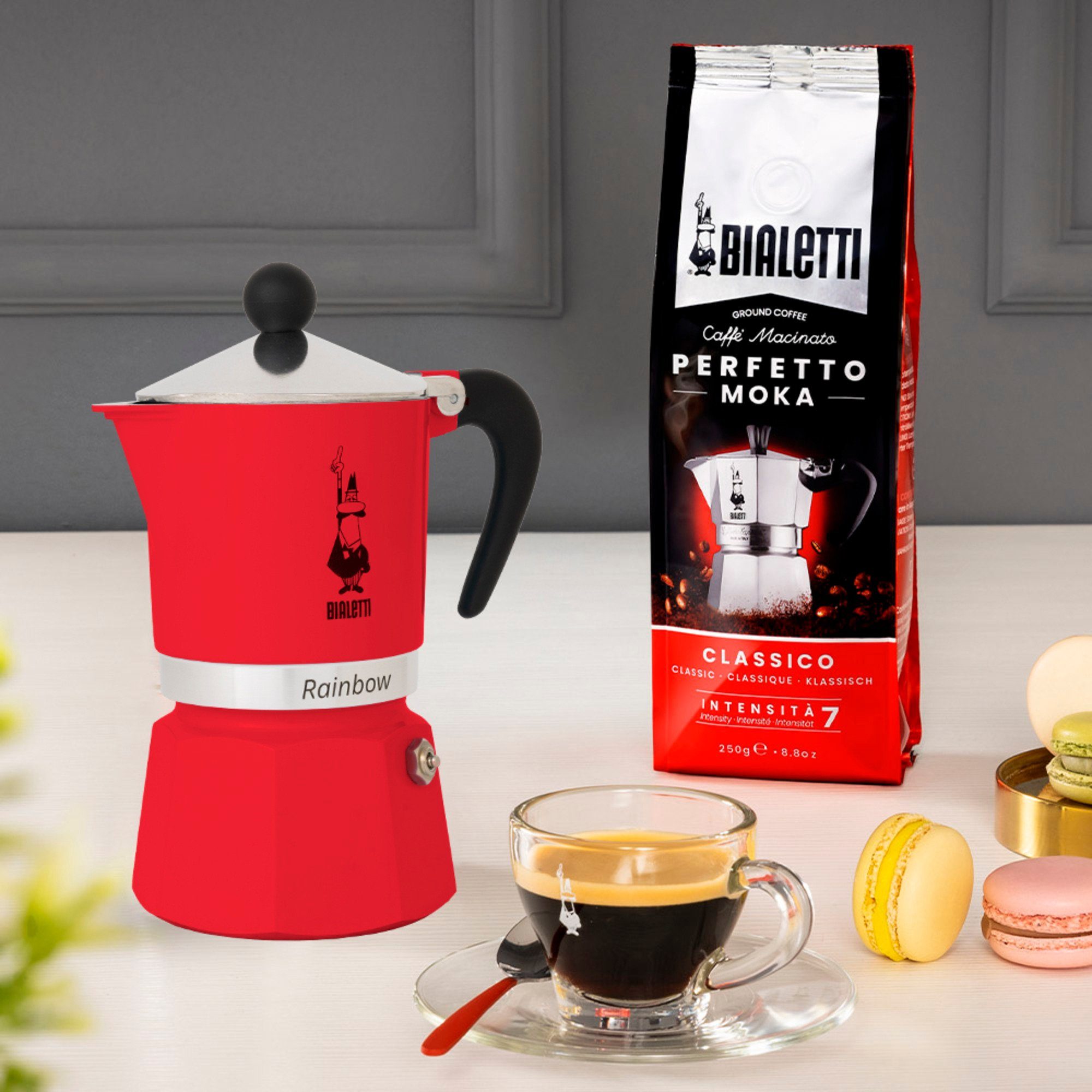BIALETTI Kaffeebereiter Bialetti Rainbow, Espressomaschine, (3 Tassen)