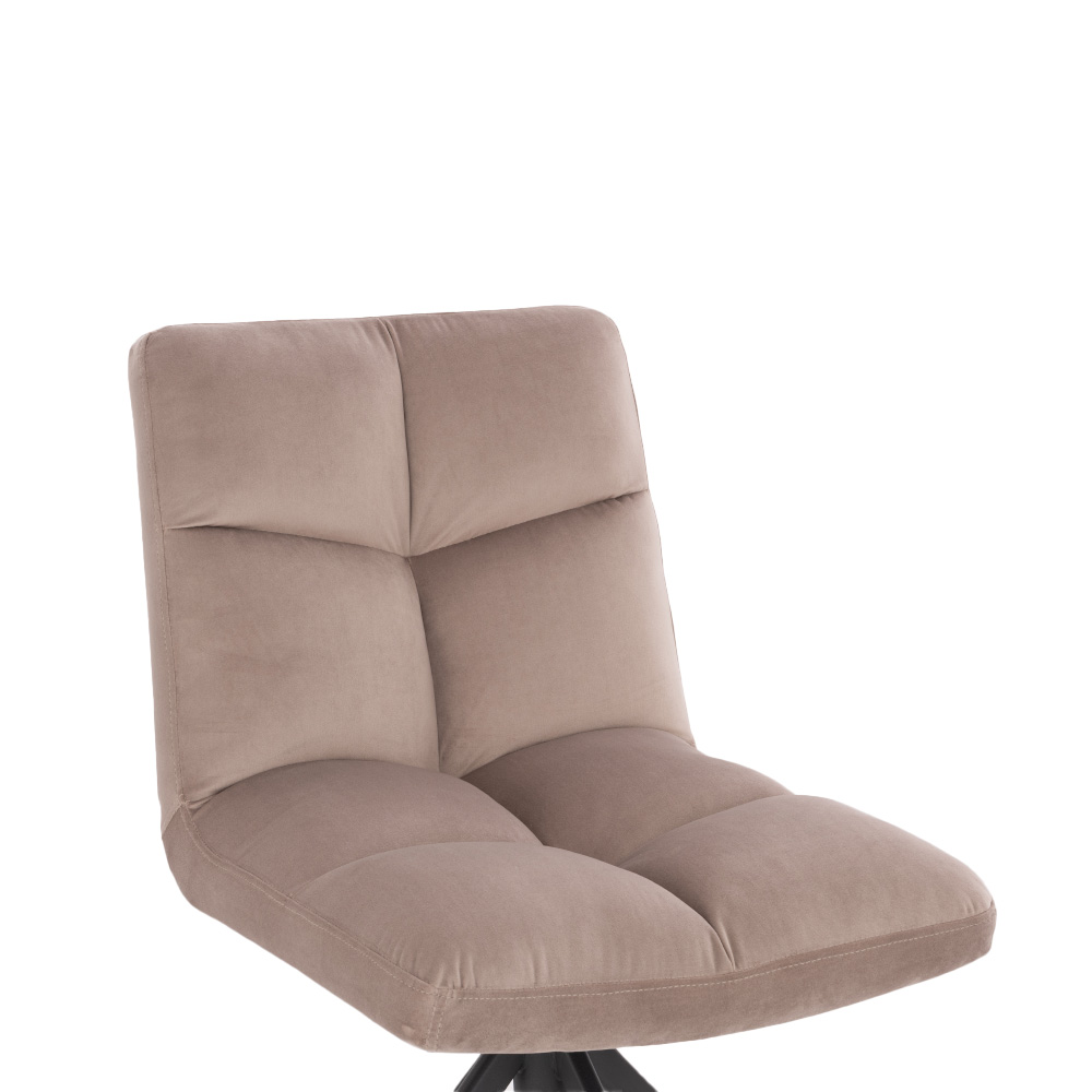 Home Deluxe Esszimmerstuhl drehbar 2er Set NODA – Samt Hellbraun