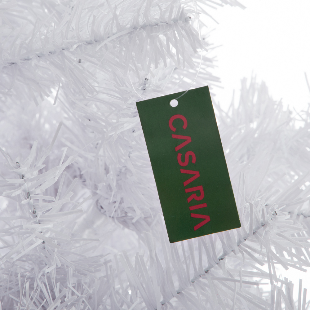 Casaria Deuba Weihnachtsbaum PVC weiß 180cm