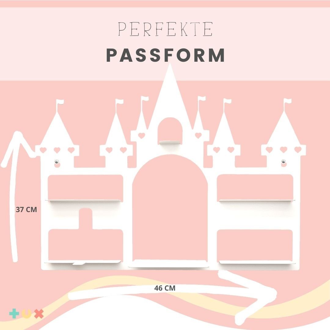 TUX Wandregal TUX-Regal passend für Toniebox und über 40 Tonies 