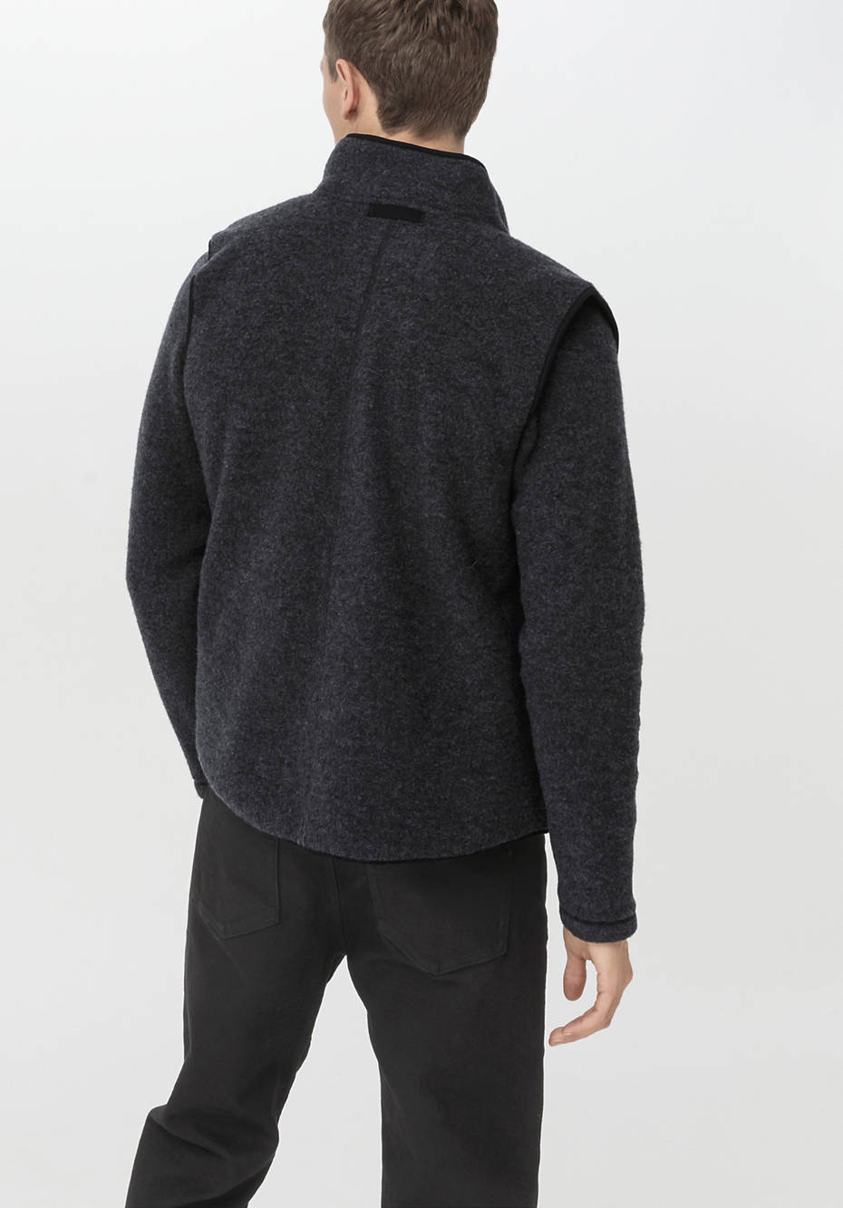 Wollfleece-Weste aus reiner Bio-Merinowolle