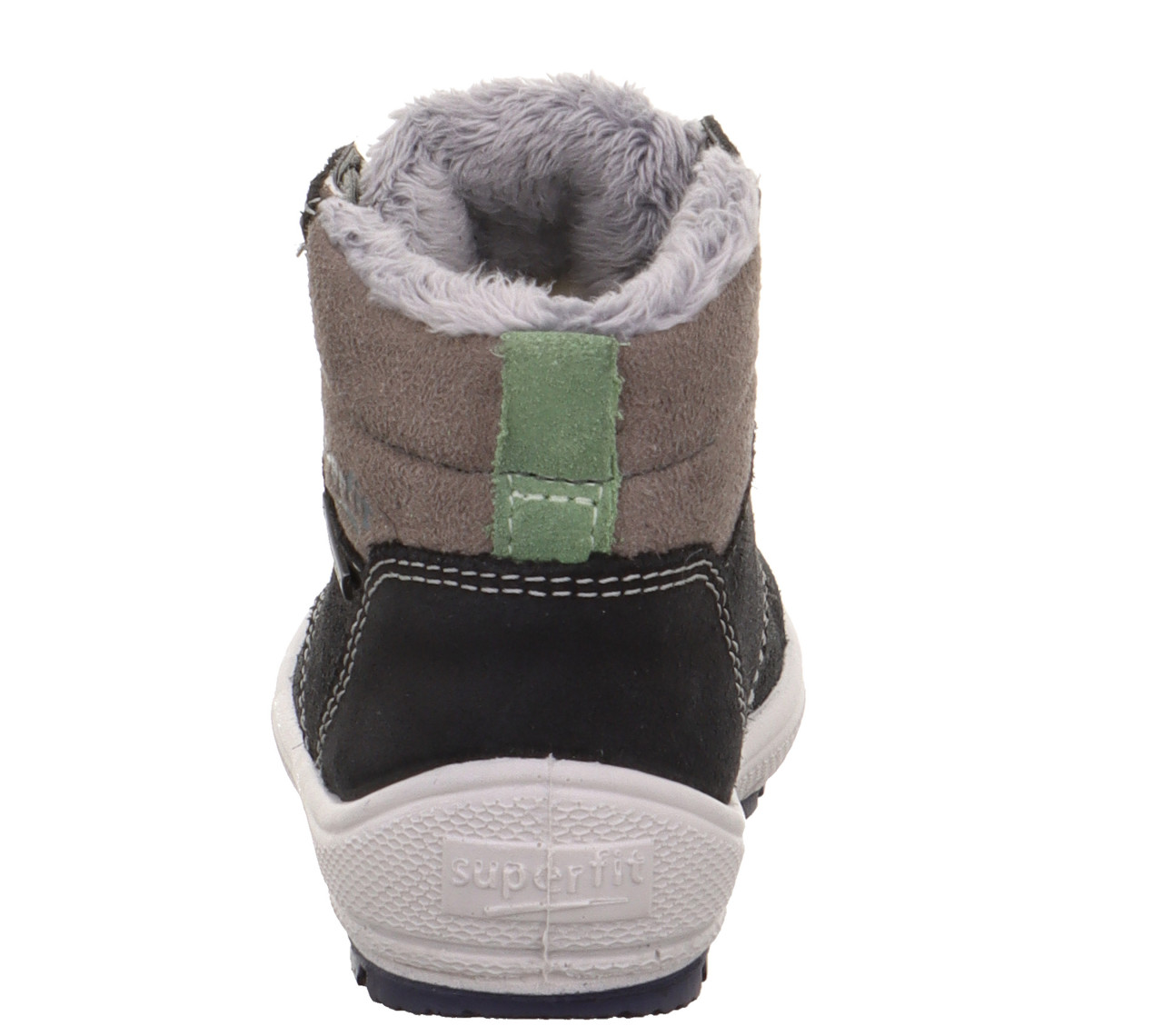 GROOVY - Grau Boots mit Schnürung