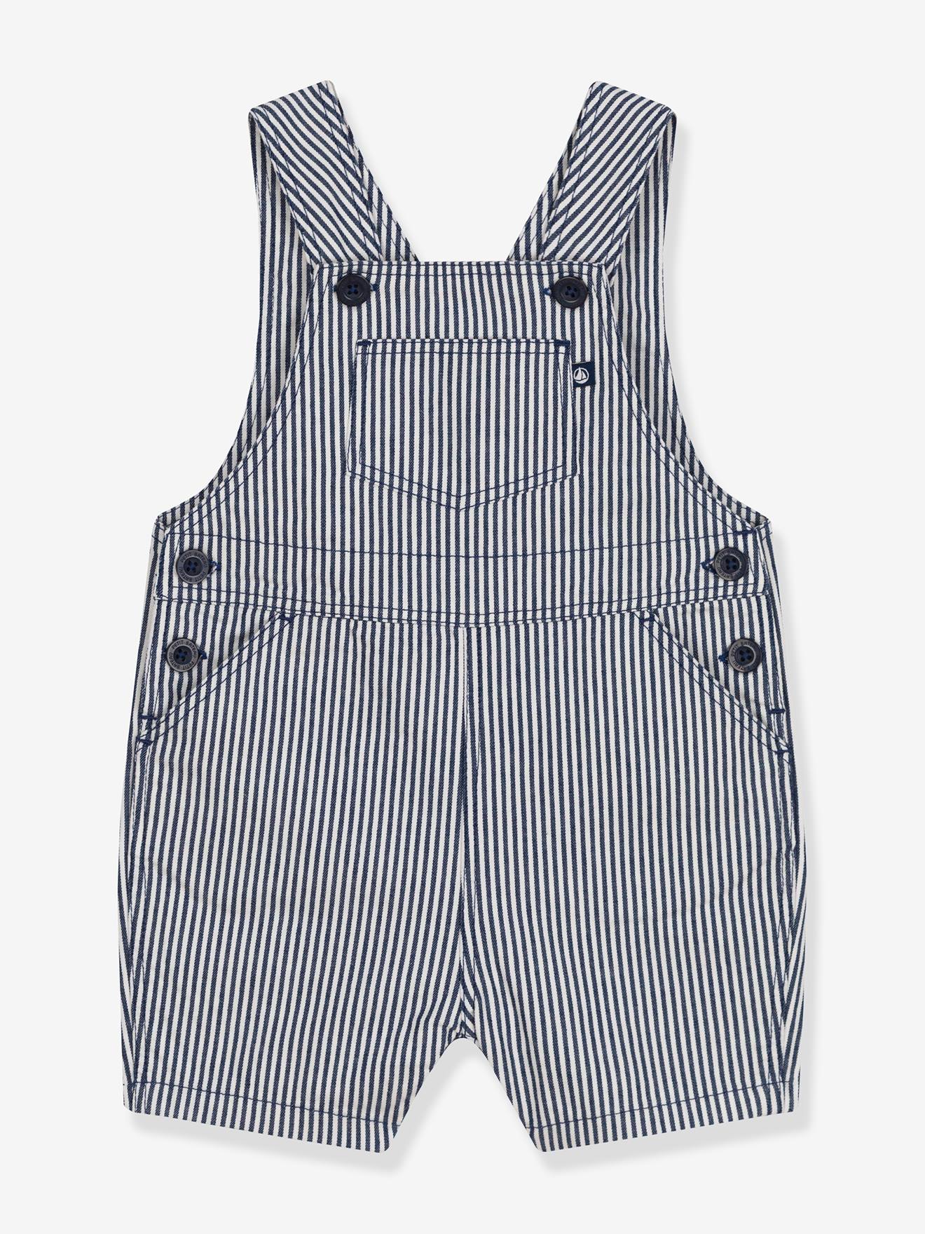 Petit Bateau Kurze Baby Latzhose PETIT BATEAU - blau