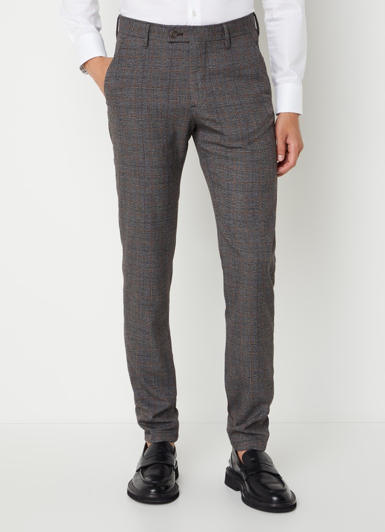Pantaloni Strelson Slim Fit în carouri