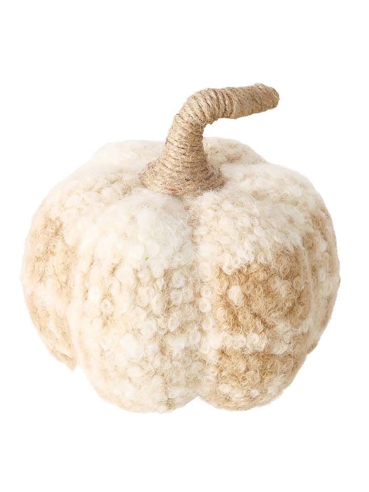 Boltze Dekoaufsteller Boucla, Kürbis, H 17 cm, Polyethylen, in Beige - (H)17 cm günstig kaufen onesize