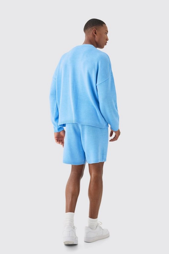 Kastiger Oversize Jacquard-Pullover