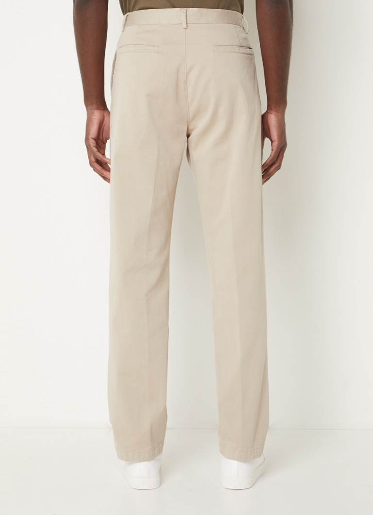 Pantaloni chino Boggi Milano Leo cu croială dreaptă și buzunare laterale