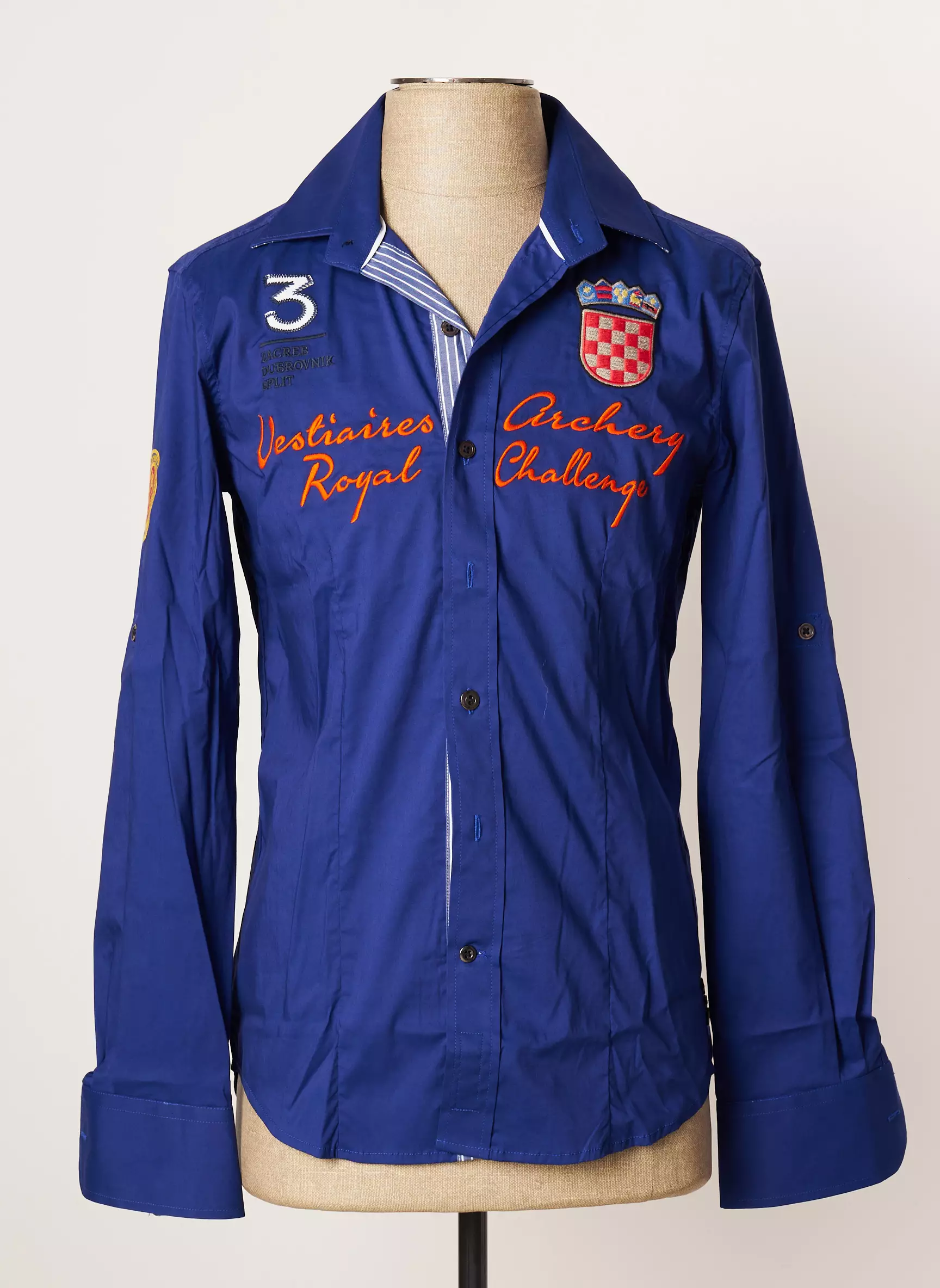 Vestiaires Principaute Cannoise Manches Longues Homme couleur bleu
