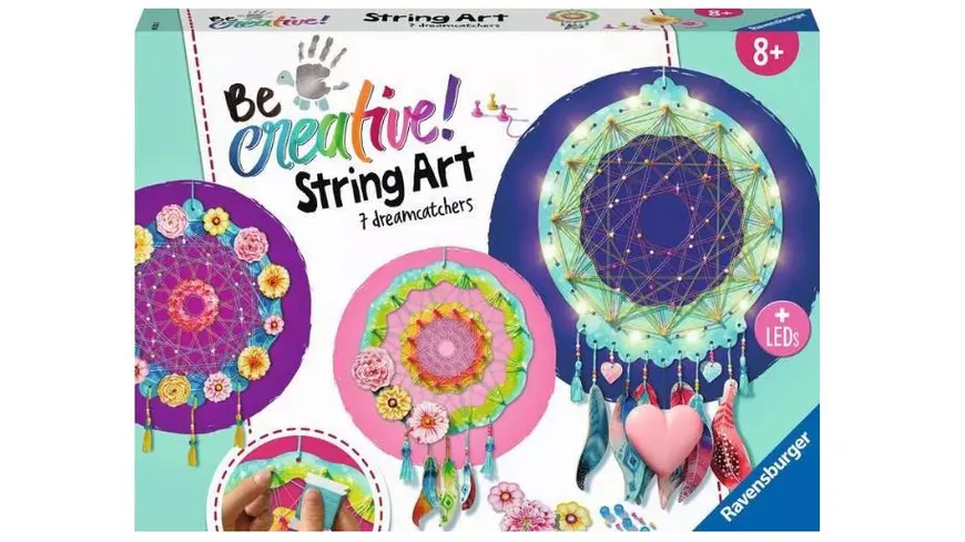 Ravensburger Beschäftigung - BeCreative String Art Dreamcatcher - Bastelset