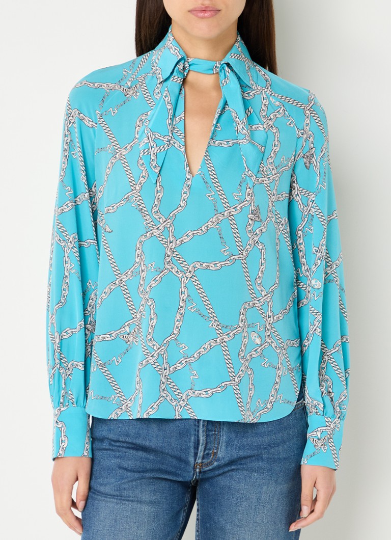 Zadig&Voltaire printed silk tuile tunic