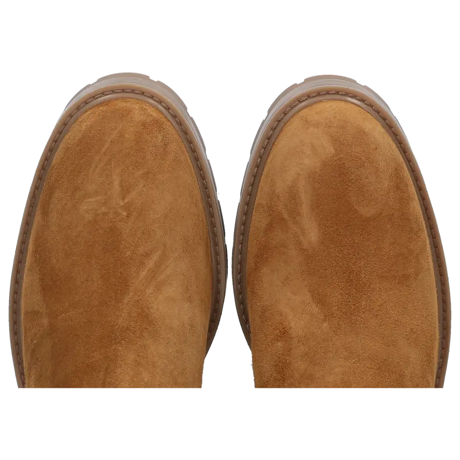 Aquazzura - Stiefeletten SAINT HONORE Veloursleder - beige