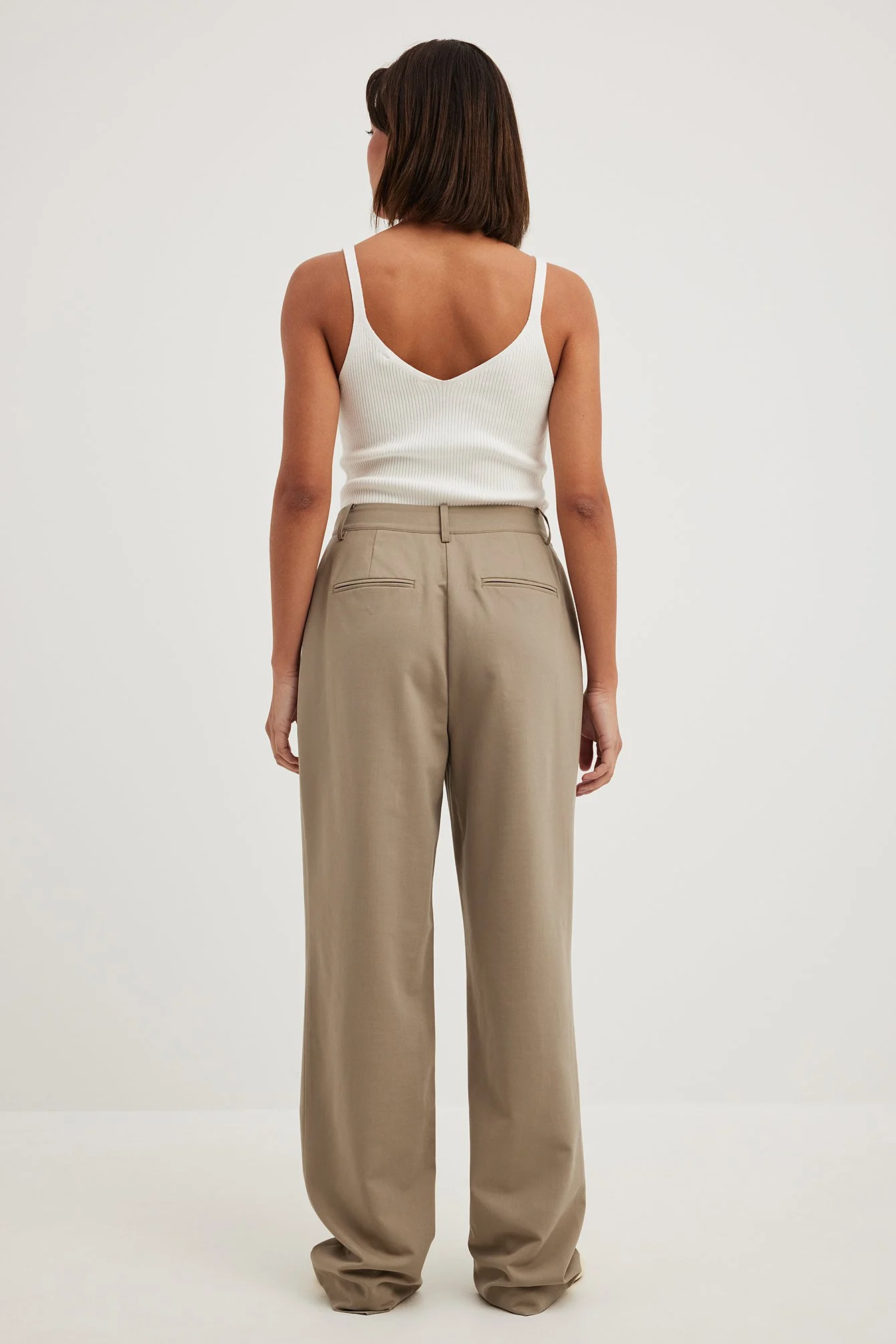 Hoch taillierte Tailored-Anzughose