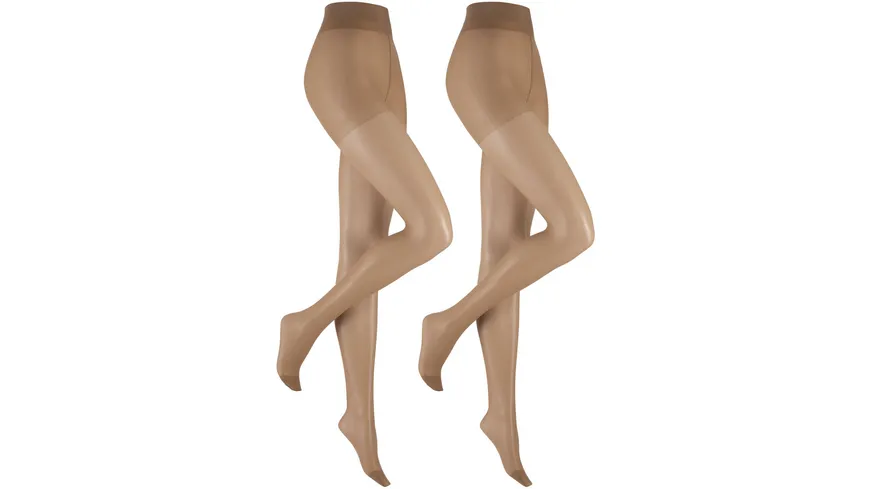 Hudson Damen Feinstrumpfhose Lilly Put 20 DEN 2er Pack make-up