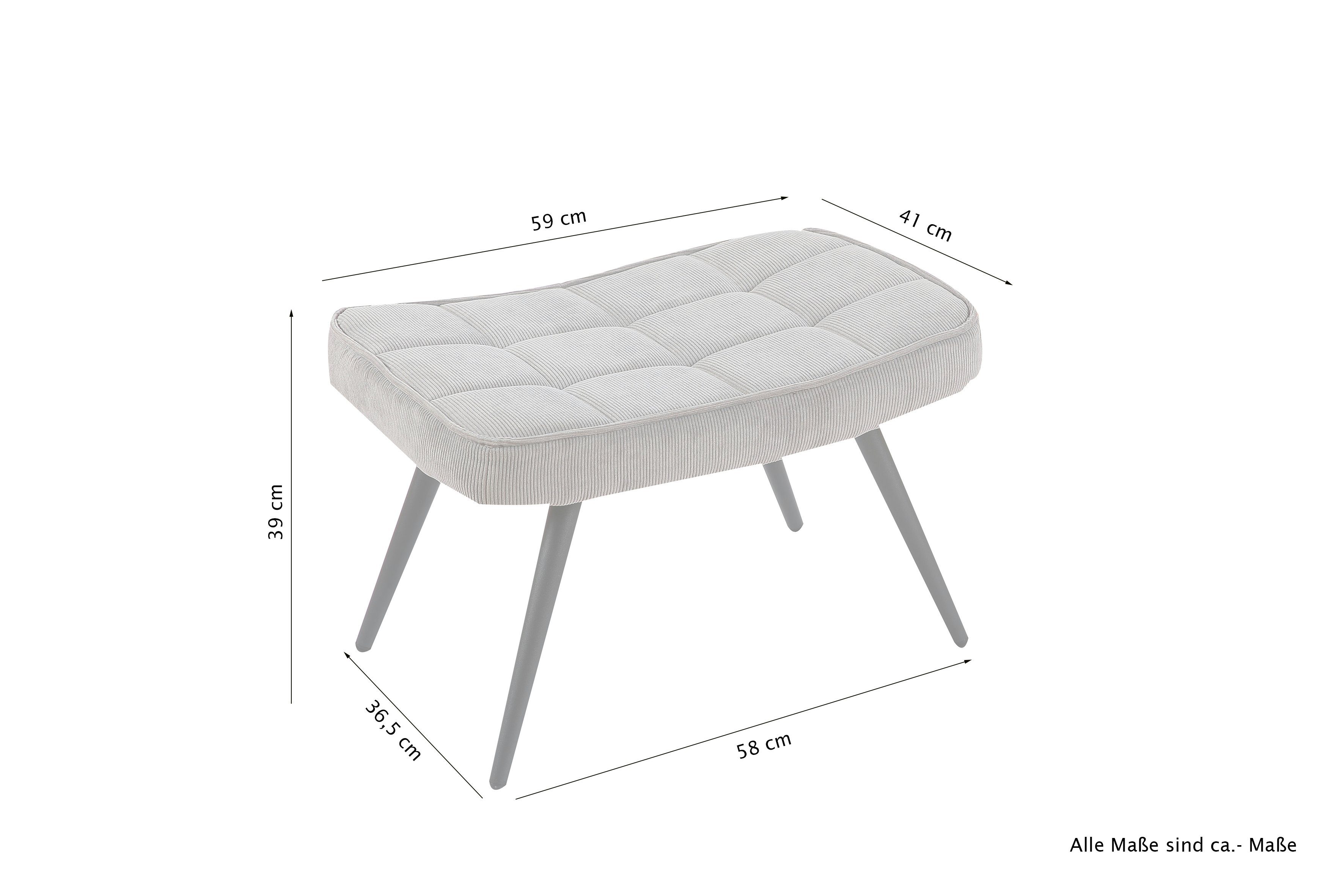 Homexperts Polsterstuhl ULLA *, Webstoff Altrosa, B59xH39xT41cm