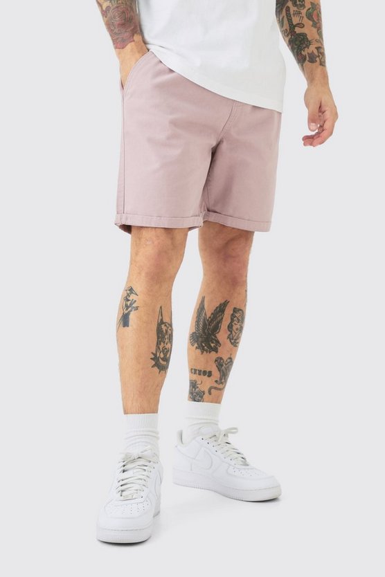 Slim-Fit Bermuda-Shorts mit elastischem Bund