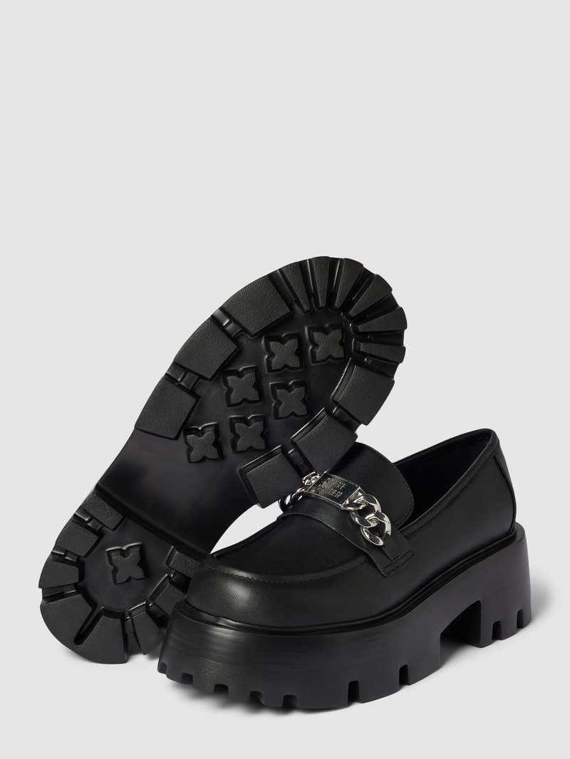 Penny-Loafer mit Zierbesatz Modell 'MOTORIDE' in schwarz