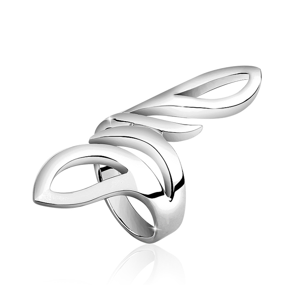 Nenalina Nenalina Bague Wickelring Basic Statement Struktur 925 Silber Bague