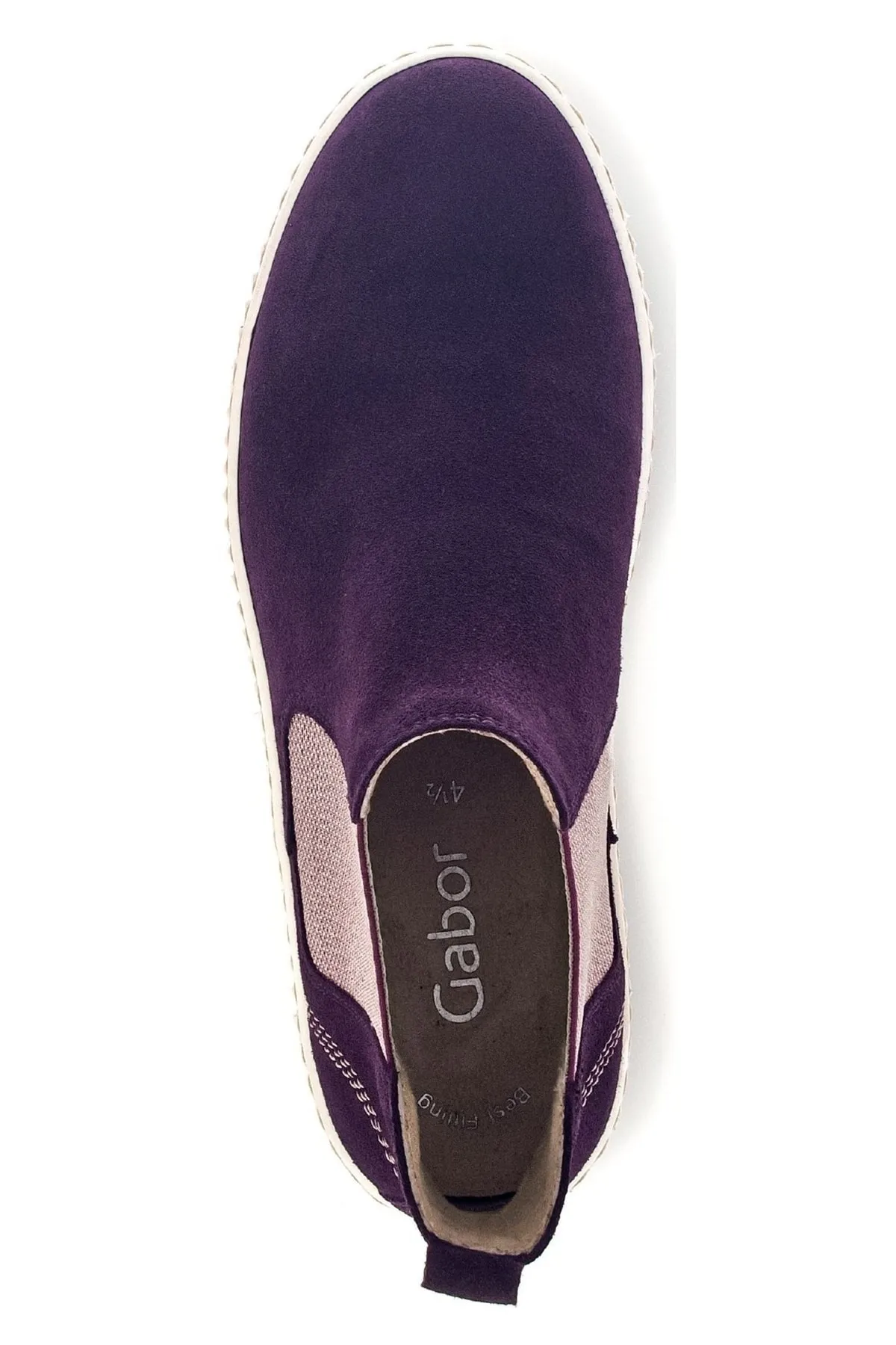 GABOR  Stiefelette - Lila - Flacher Absatz