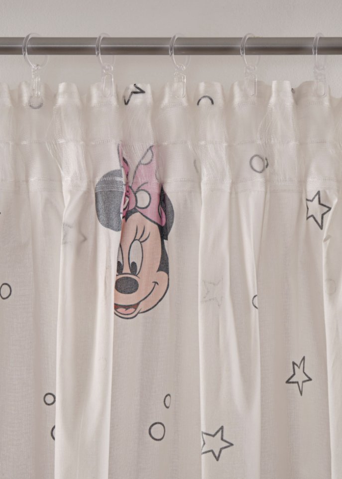 DS Minnie Mouse Bio-Baumwoll Vorhang (1er Pack)