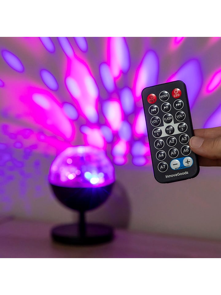 InnovaGoods LED-Projektor mit Lautsprecher in Schwarz günstig kaufen onesize