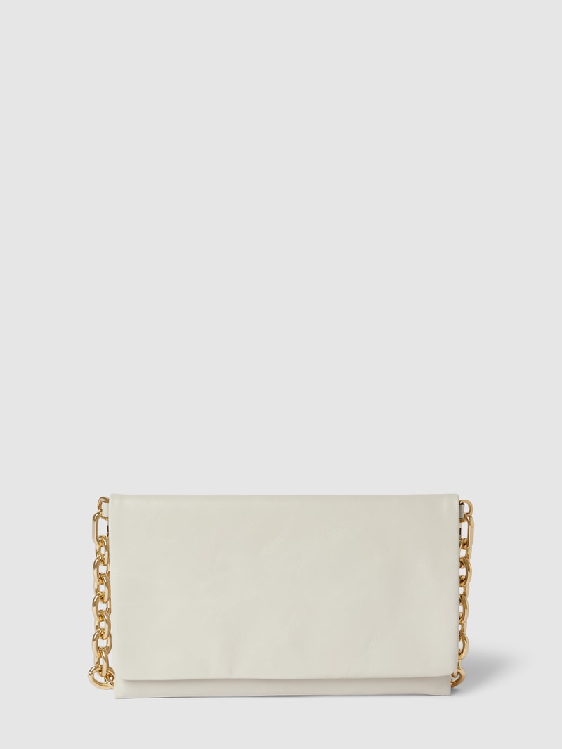 Clutch in Leder-Optik Modell 'ANTHENE' in ecru