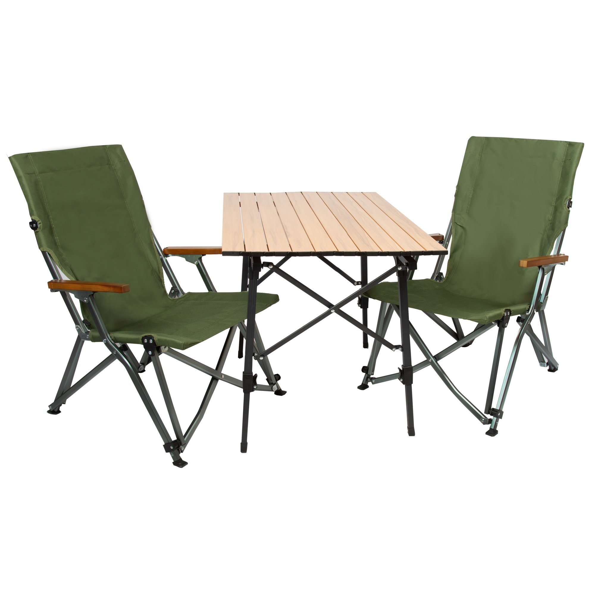 osoltus Campingstuhl osoltus Camping Klapptisch Alu Tisch Fjord 90cm x 59cm