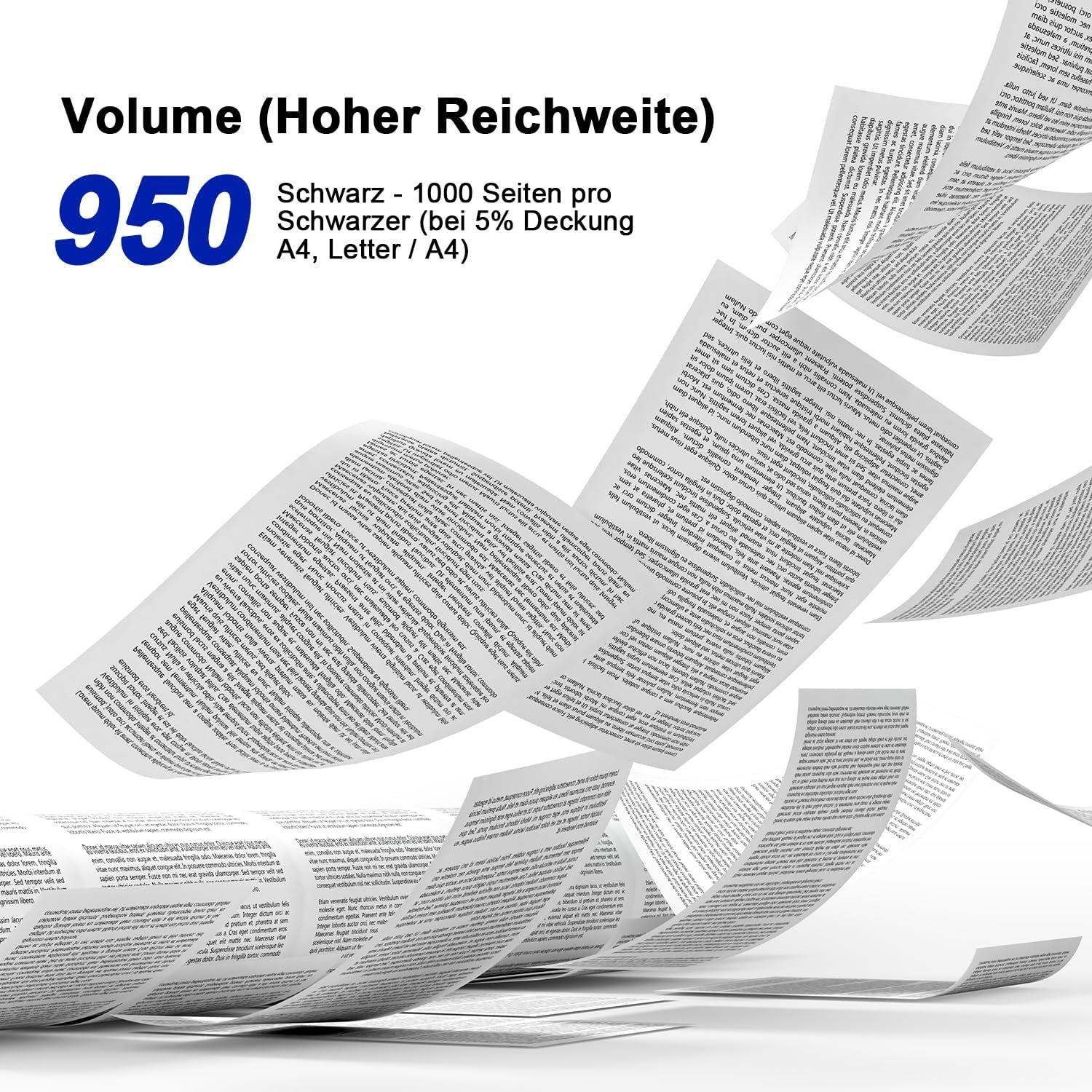 faedra Tonerkartusche HP 142A Toner für HP LaserJet M110we M110w MFP M140we MFP M140w, (Packung, Druckleistung bis ca. 950 Seiten), Kompatibel HP 142A W1420A Schwarz Toner Kartusche, ohne Chip