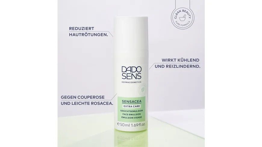 DADO SENS SENSACEA Extra Care Gesichtsemulsion - bei hypersensibler Haut & Couperose 50 ml