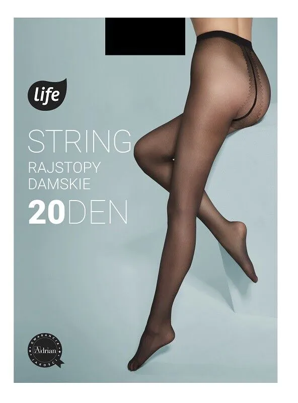 Женске хулахопке Life 20 Den, величина 2, црне