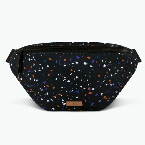 Large Berlin black fanny pack