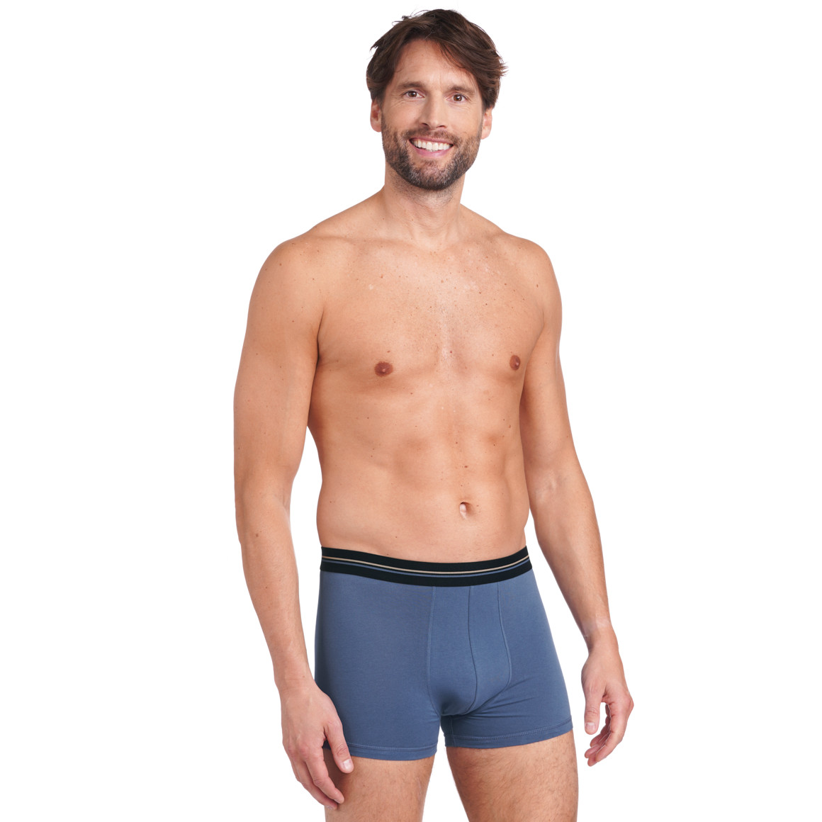 Herren Retroshorts mit gestreiftem Webbund