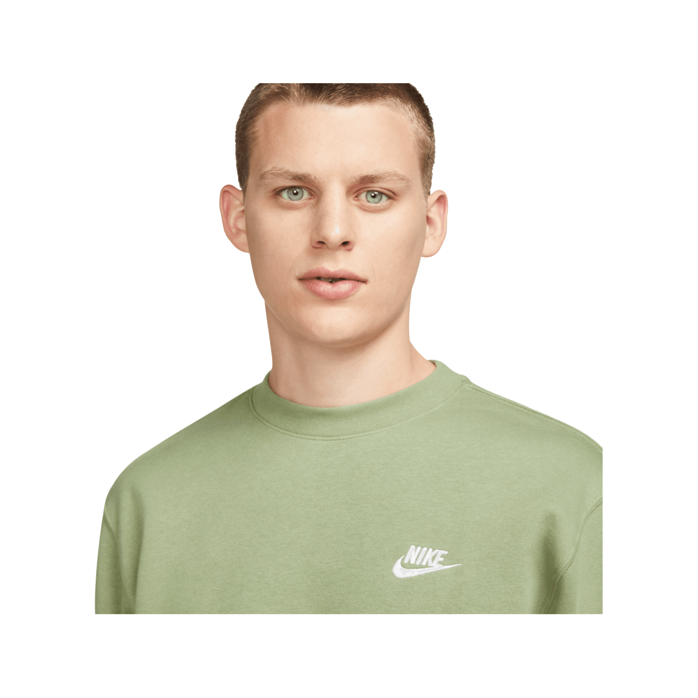Nike Club Crew Sweatshirt Grün Weiss F386