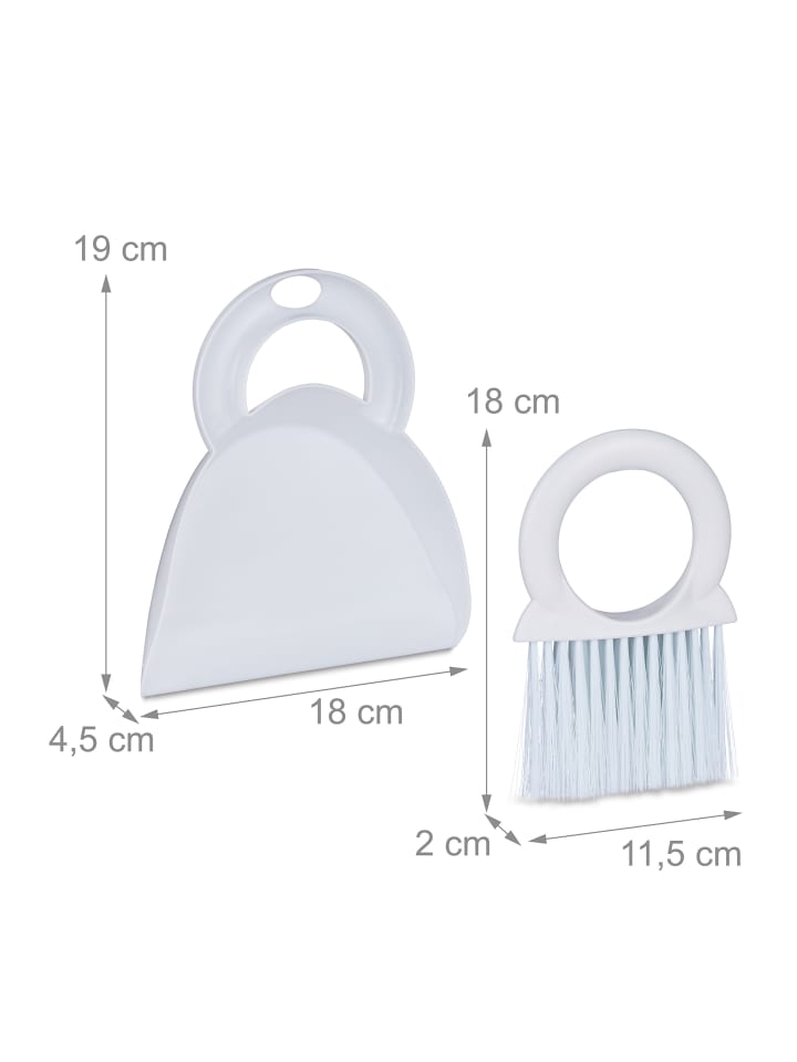 relaxdays 2 x Tischkehrset in Weiß günstig kaufen onesize