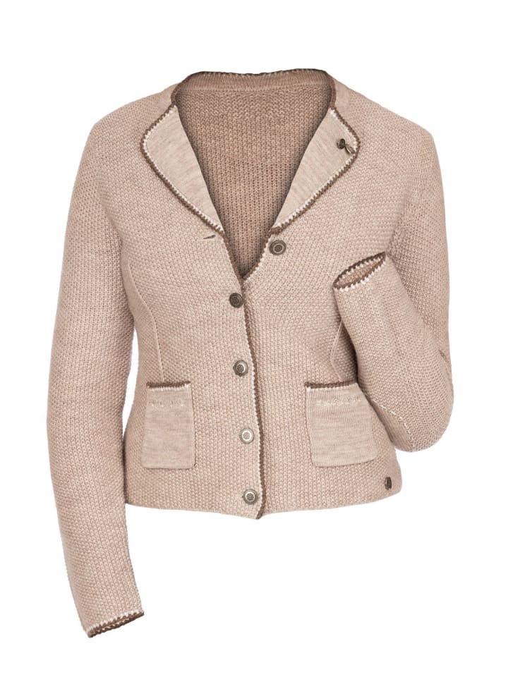 Spieth & Wensky Strickjacke AILEEN in mittelbraun günstig kaufen