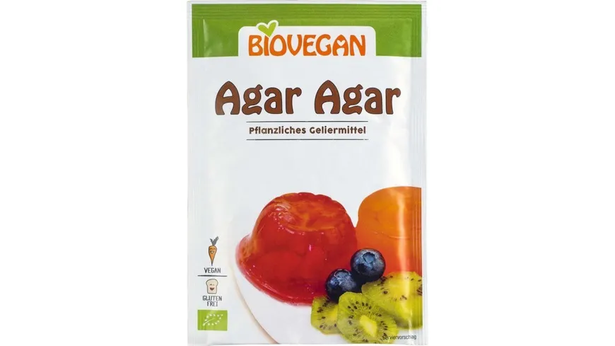 BIOVEGAN Agar Agar Pflanzliches Geliermittel 30 g