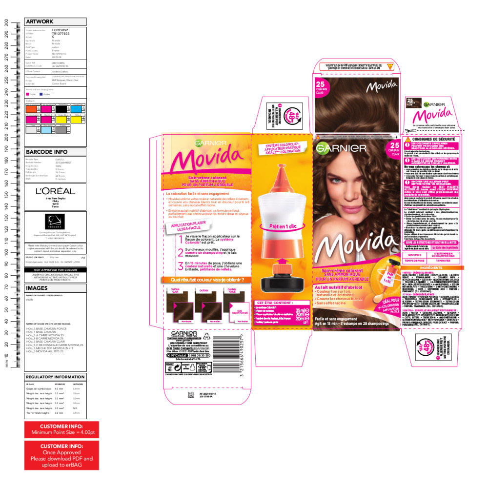 garnier coloration Movida Soin-crème Colorant Sans Ammoniaque