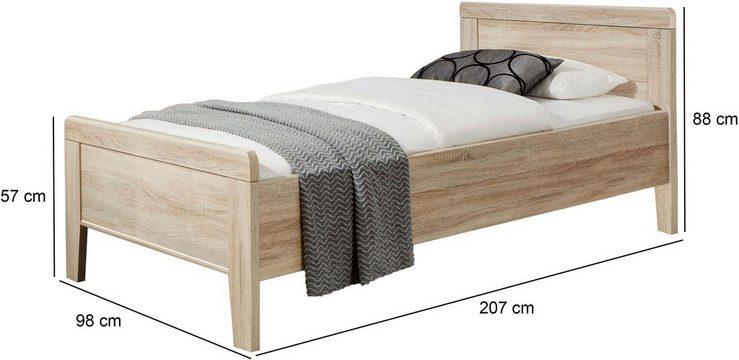 WIEMANN Holzbett Meran, in Komforthöhe