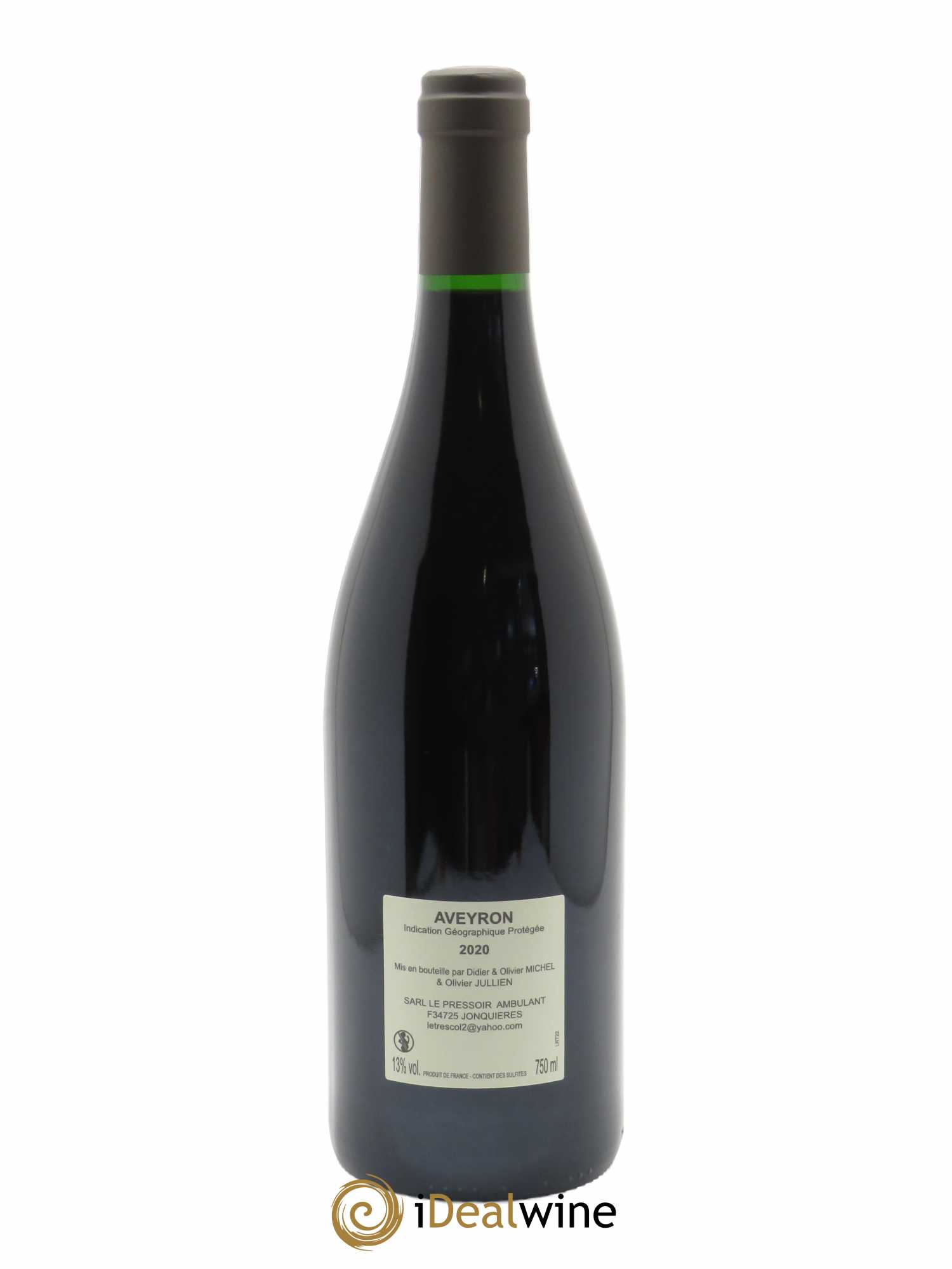 IGP Pays de l'Aveyron Mas Jullien Le Trescol Olivier Jullien  2020 - Lot de 1 Bouteille