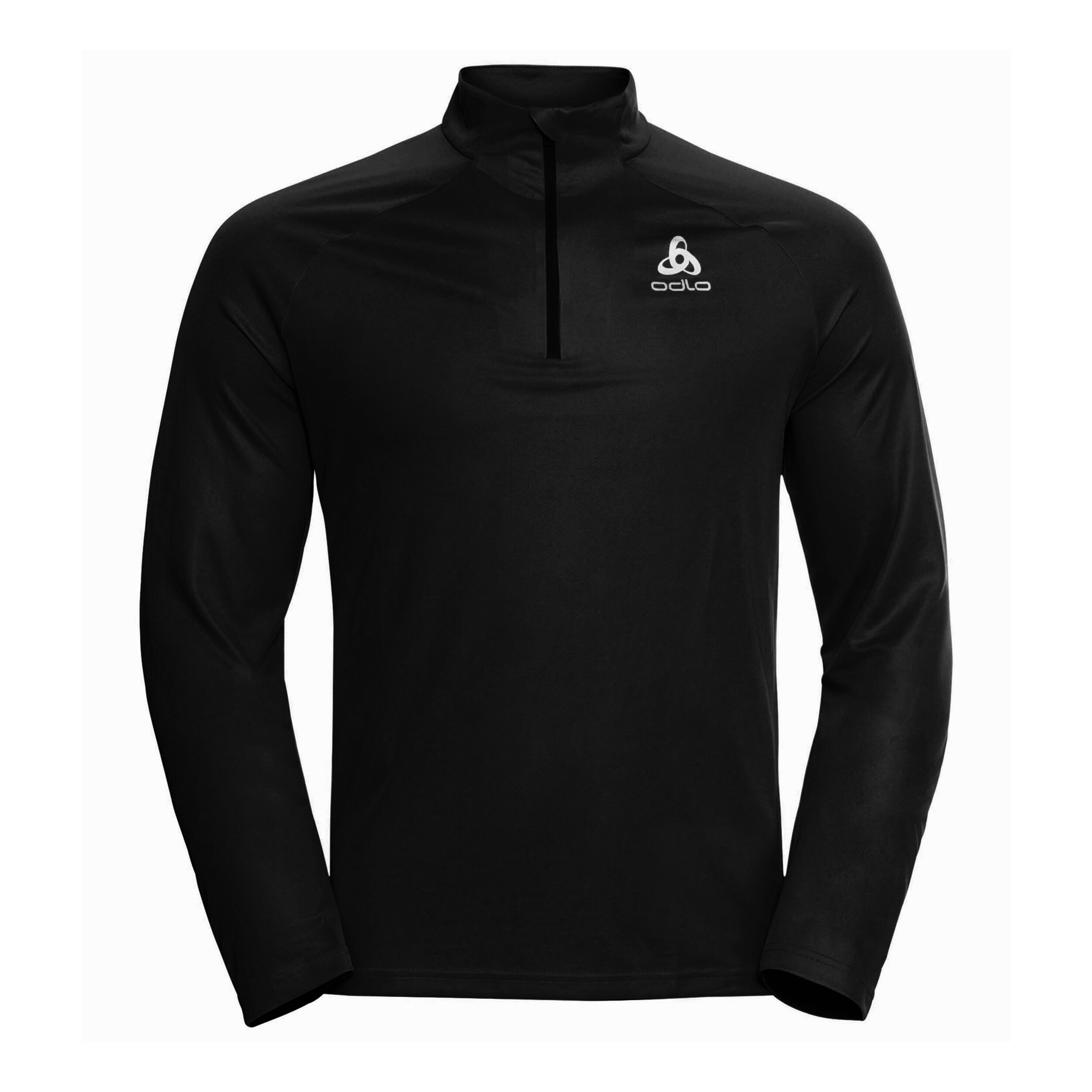 Essential Half-Zip Midlayer Longsleeve Herren - Schwarz