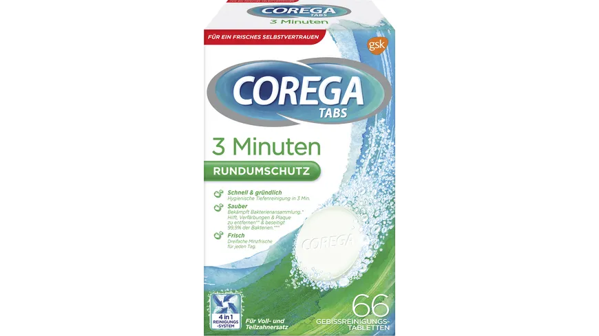 COREGA Tabs Rapid 3 Minuten Rundumschutz