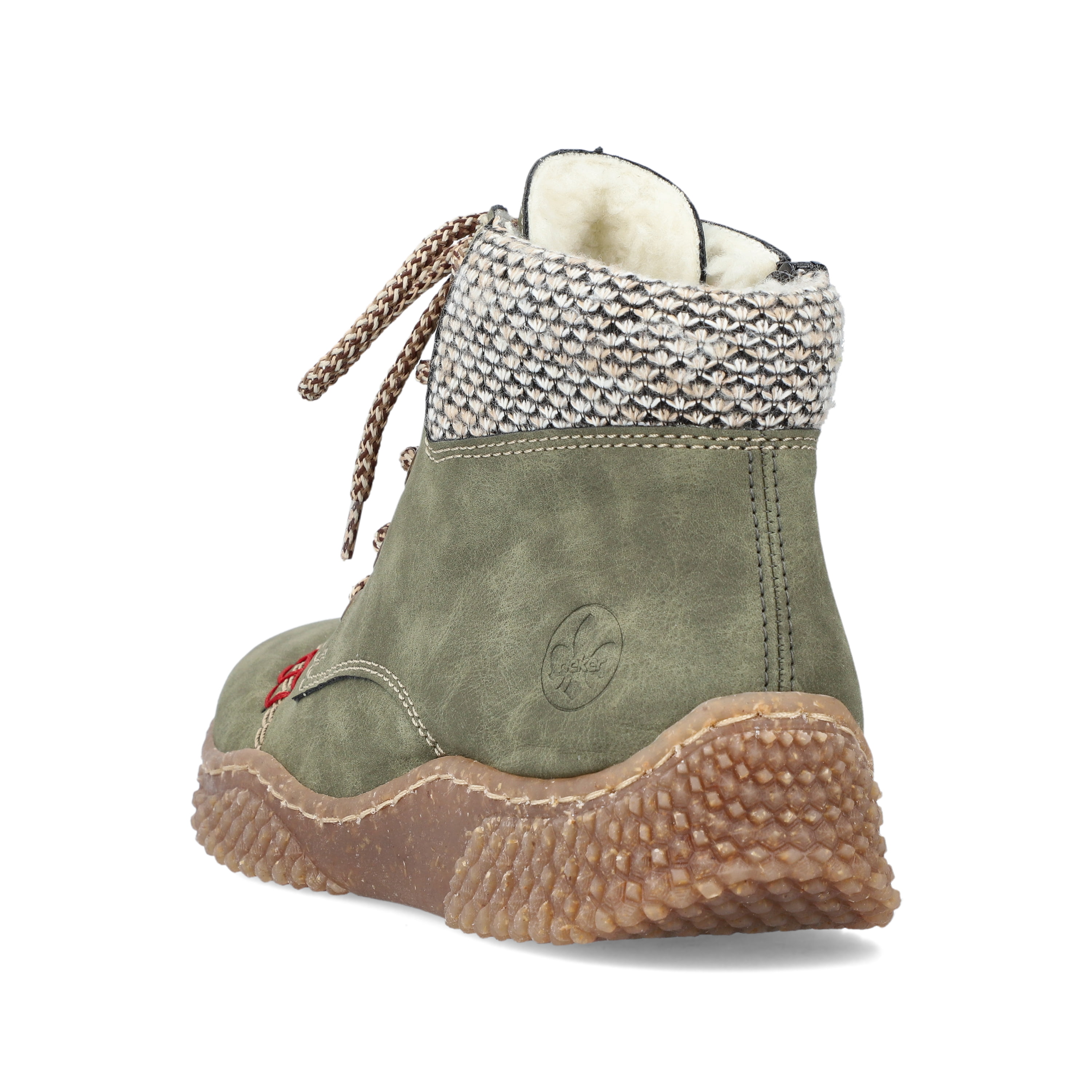 Rieker Damen Schnürstiefel laubgrün