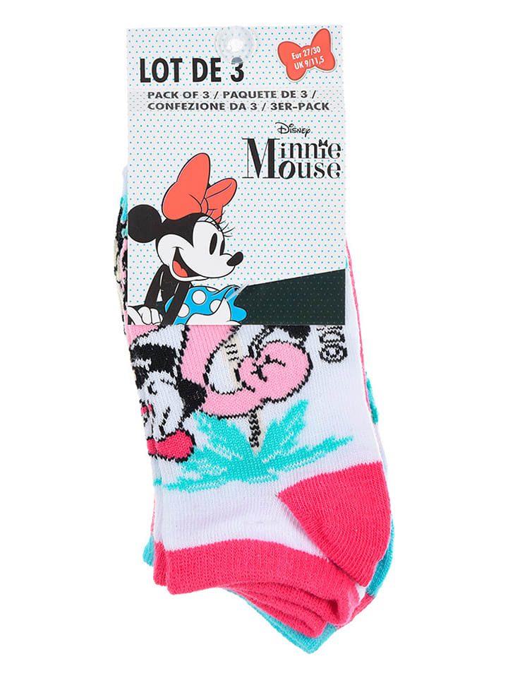 Disney Minnie Mouse 3er-Set: Füßlinge 